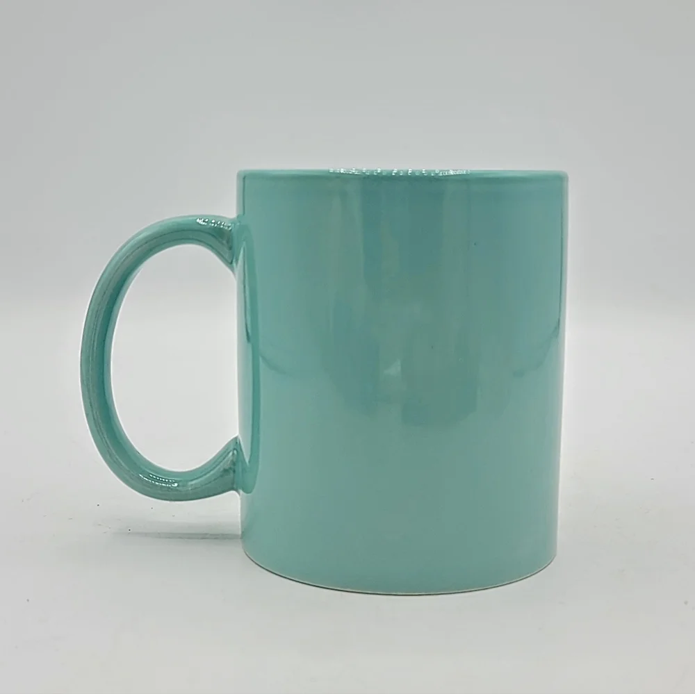 Life Is Sweet Teal Coffee Mug Modern Gourmet Foods Stoneware 3.75" Tall Vintage - Picture 4 of 9